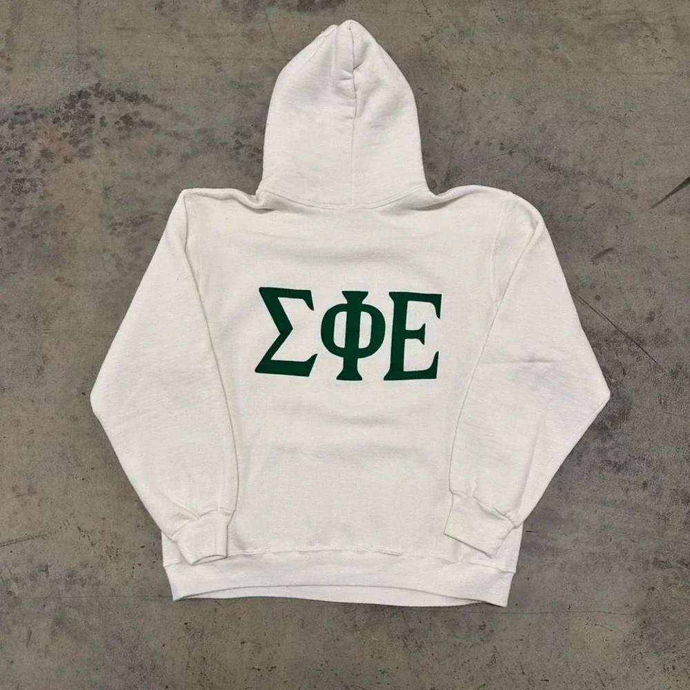 Vintage Fraternity Shamrock‎ Hoodie Large
